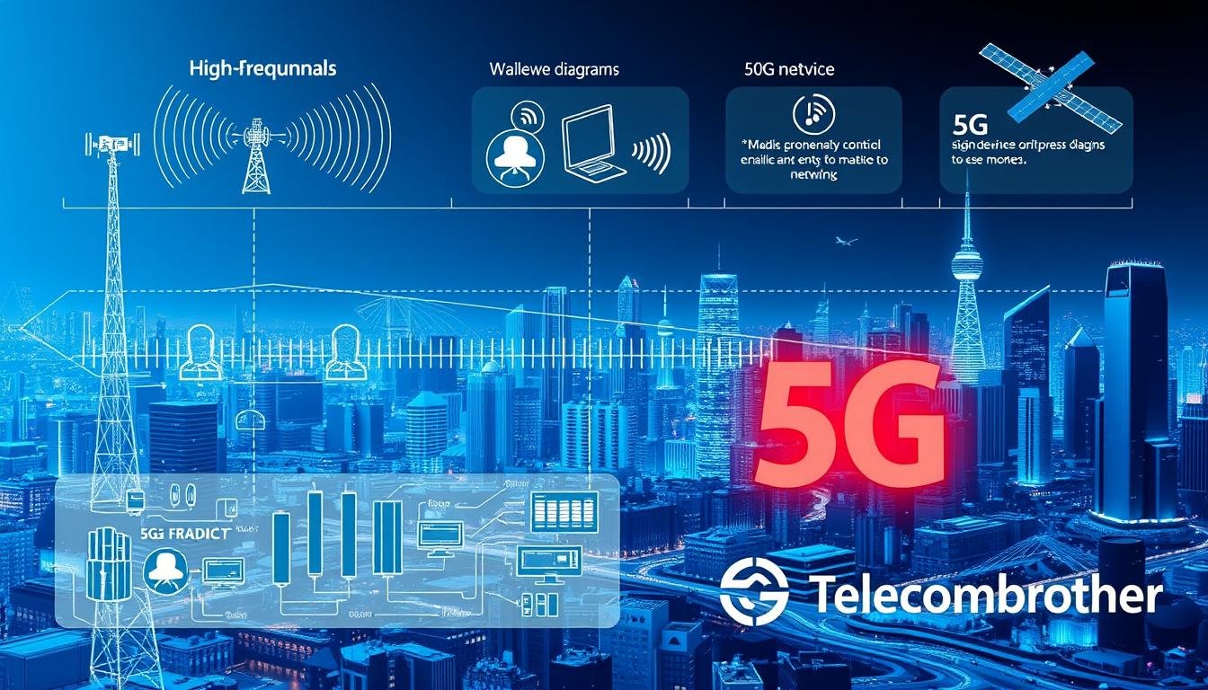 5G寬頻技術示意圖